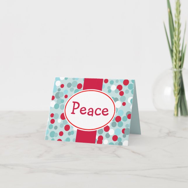 Carte de vacances Retro Peace (Devant)
