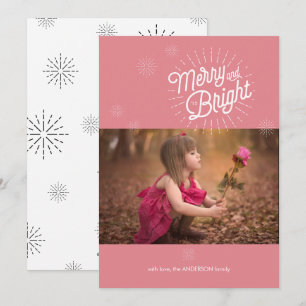 Carte de vacances rose Starburst 1 Photo