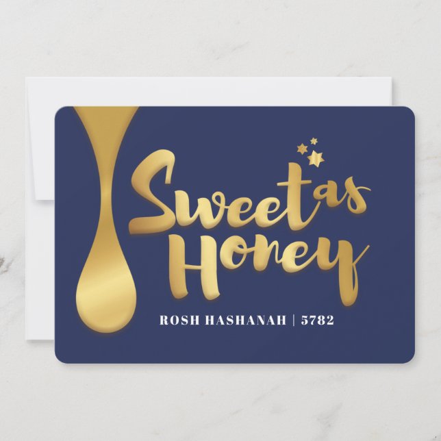 Carte de vacances Rosh Hashanah Flat (Devant)