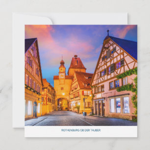 Carte de vacances Rothenburg ob der Tauber