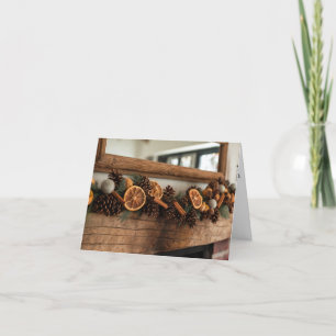 Carte de vacances Rustic Mantle