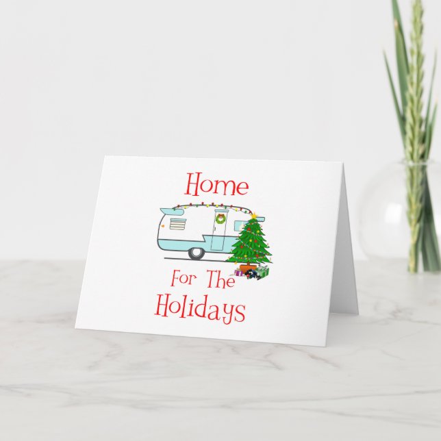 Carte de vacances RV Home For The Holidays (Devant)