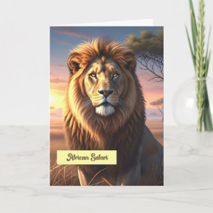 Carte de vacances Safari Africain