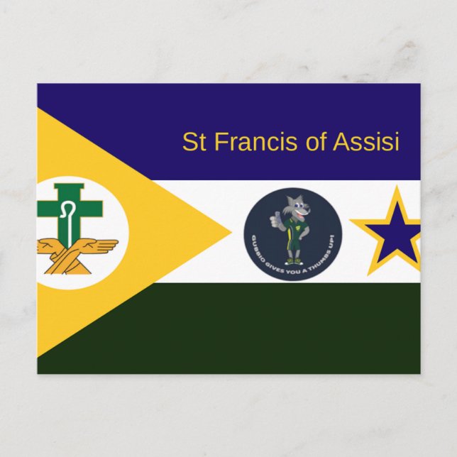 Carte de vacances Saint François d'Assise (Devant)