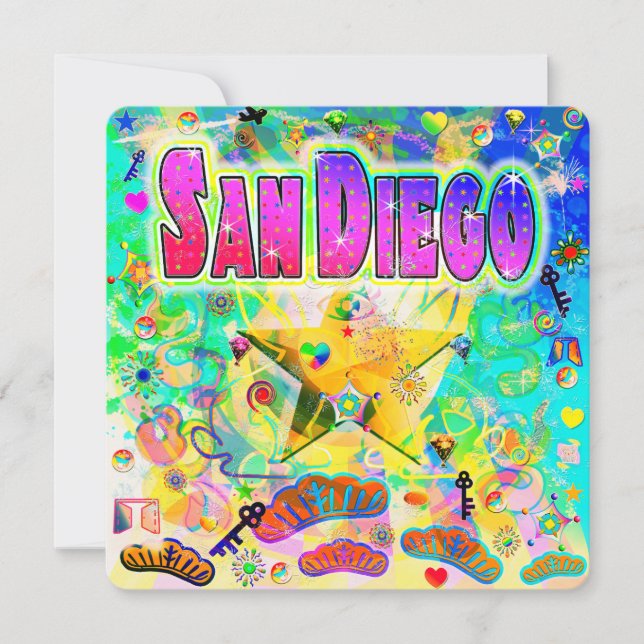Carte de vacances San Diego Epoch Heure (Devant)