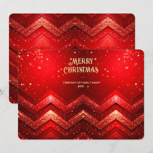 Carte de vacances scintillante de Noël décorative