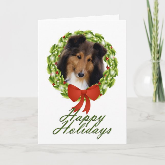Carte de vacances Sheltie #1 (Devant)
