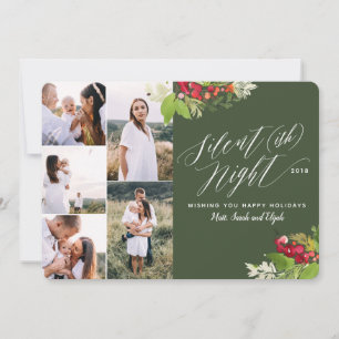 Carte de vacances Silent (ish) nuit multi photo.