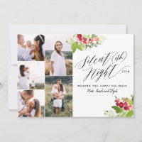 Carte de vacances Silent (ish) nuit multi photo.