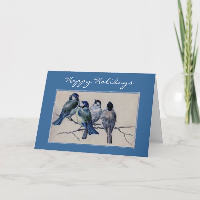Carte de vacances simple Bluebird Happy (Devant)