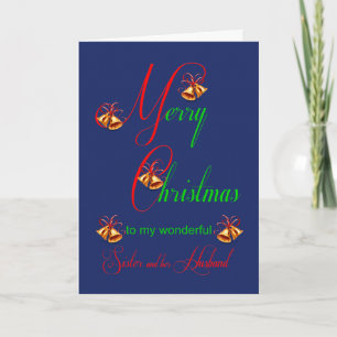 Carte de vacances Sister et Mari Christmas Scrolls