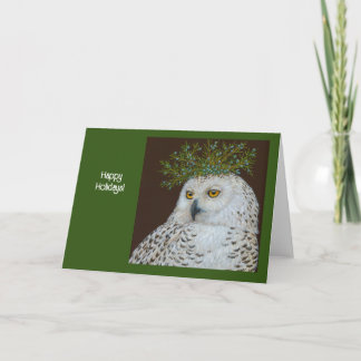 Carte de vacances Snowy Owl