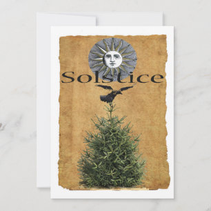 Carte de vacances Solstice d'hiver