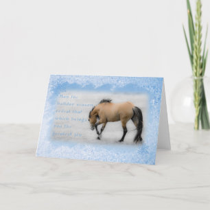 Carte de vacances Sorraia Mustang Don Juan - 5x7