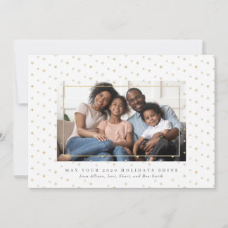 Carte de vacances Stardust Gold Foil