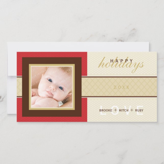 CARTE DE VACANCES STYLISH :: douceur 4 (Devant)