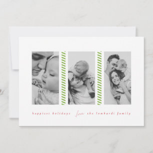 Carte de vacances sucre de canne Green Three Photo