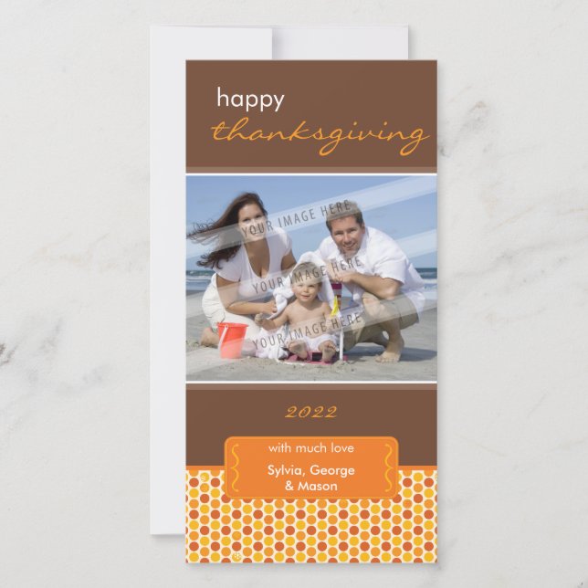 CARTE DE VACANCES :: support tacheté P5 (Devant)