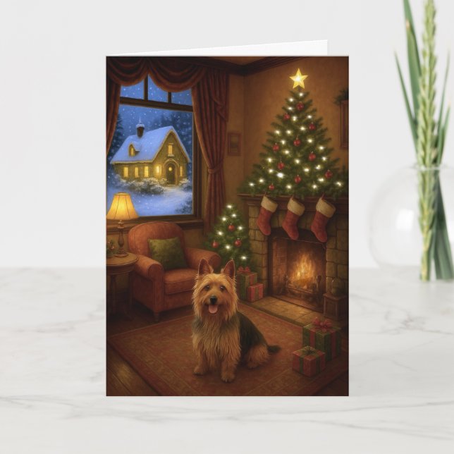 Carte de vacances Terrier Australien (Devant)