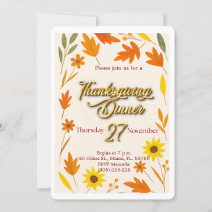 Carte de vacances Thanksgiving