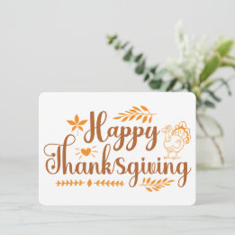 Carte de vacances Thanksgiving