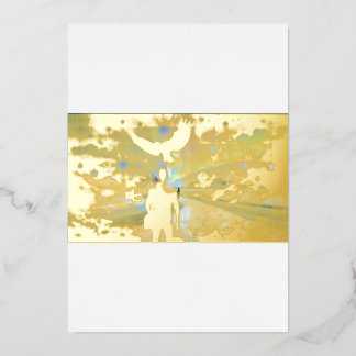 Carte de vacances Tree of Life Zen 5 x 7 en feuill