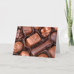 Carte de vacances Valentine Chocolats