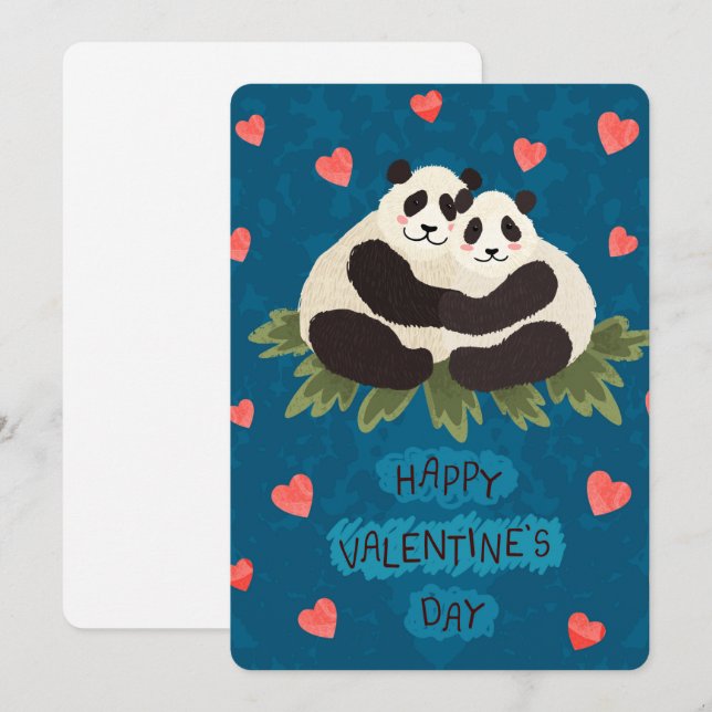 Carte de vacances Valentines (Devant / Derrière)