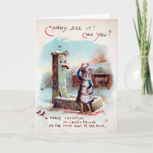 Carte de vacances Victorian Pump and Milk