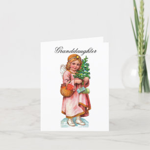Carte de vacances vintage Angel Grandgirl