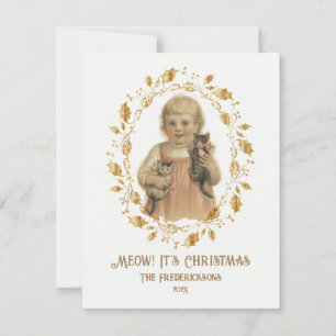 Carte de vacances Vintage Christmas Mee
