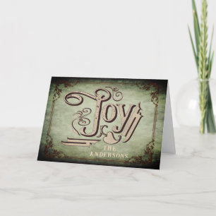 Carte de vacances vintage Victorian Joy