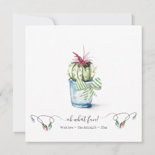 Carte de vacances Watercolor Cactus
