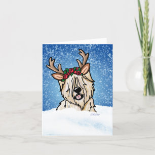 Carte de vacances Wheaten Terrier Reindeer