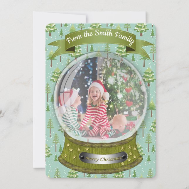 Carte de vacances Winter Snow Globe (Devant)