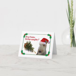 Carte de vacances Wire Fox Terrier