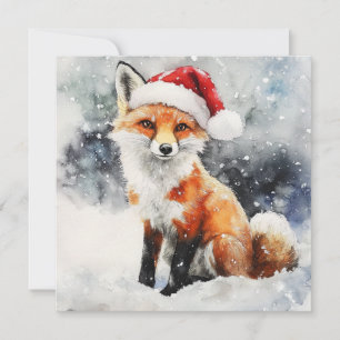 Carte de vacances Woodland Fox Flat