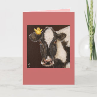 carte de vache et de peep