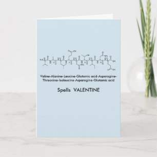 Carte de Valentine de peptide