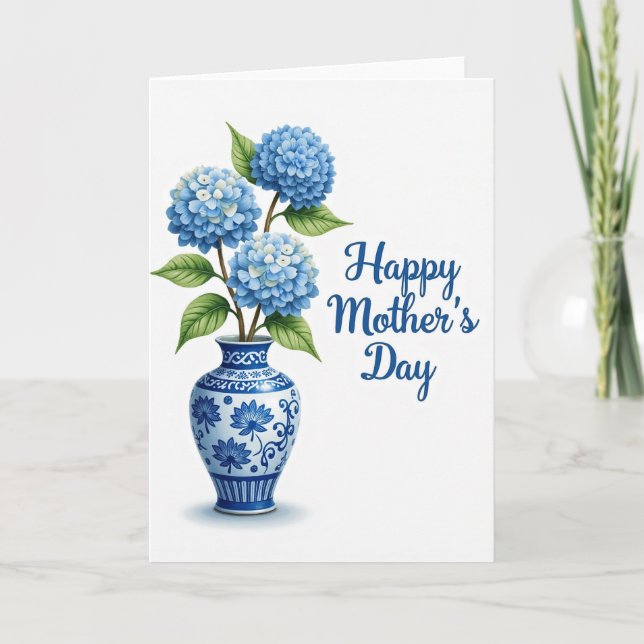 Carte de vase floral arabesque (Devant)