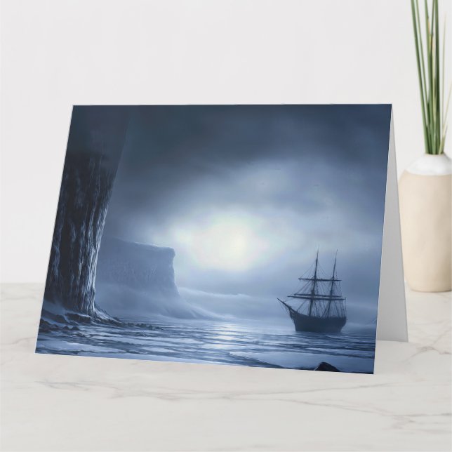 Carte de Veille Lune Antarctique (Devant)