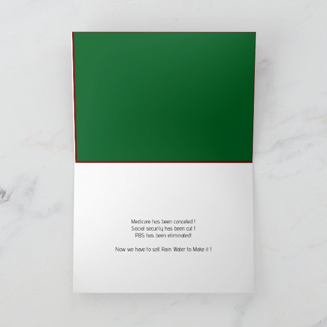 Carte de vente de pluie (Intérieur)