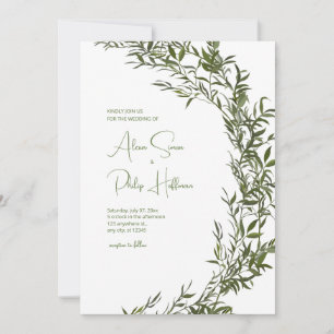 Carte de verdure florale dans le style aquarelle d