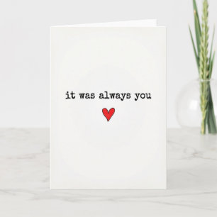 Carte de Véritable Amour Toujours Vous