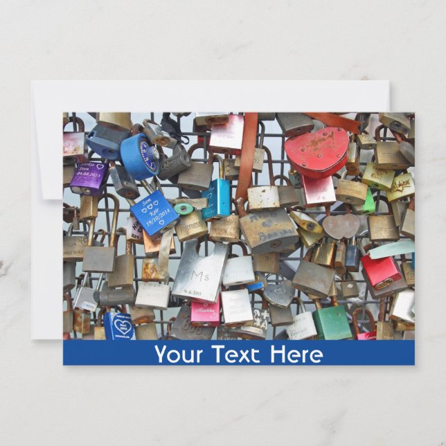 Carte de verrous d'amour Helsinki personnalisable (Devant)