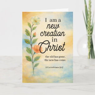Carte de verset biblique personnalisée avec messag