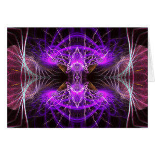 Carte de veuve violette fractée