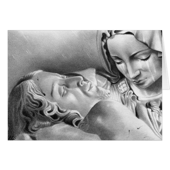 Carte de Vierge Marie de Jésus-Christ (Devant horizontal)
