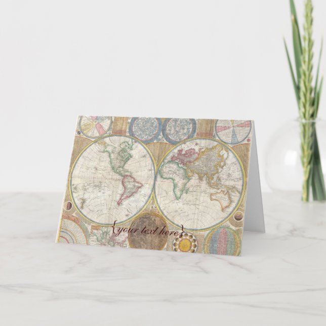 Carte de Vieux Monde historique, 1794 - blanc (Devant)