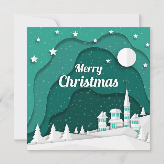 Carte de village de Noël (Devant)